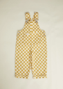 Claude & Co - Cecile ochre check kids dungaree