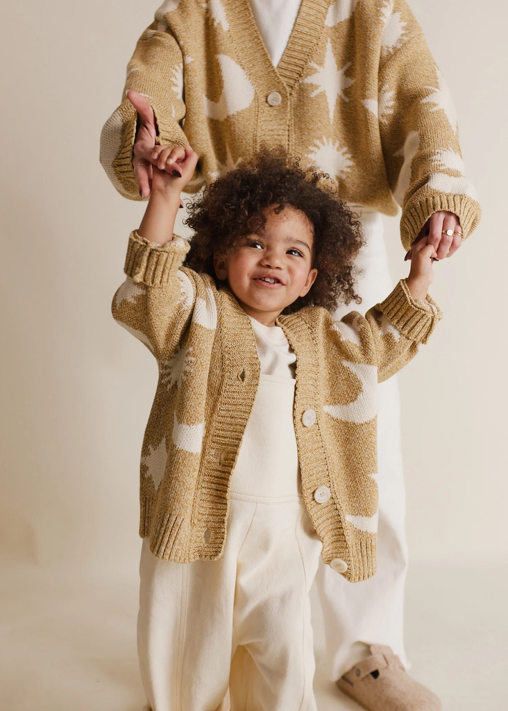 Claude & Co - Moon knit kids cardigan (Golden)