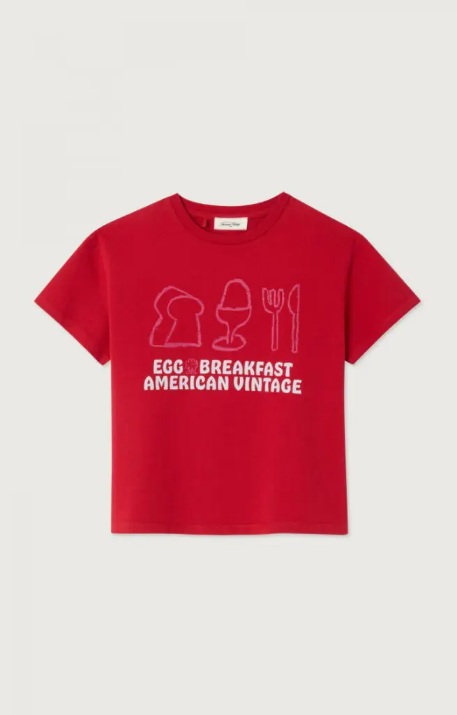 American Vintage - Fizvalley T-Shirt Groseille Vintage (7 jaar)