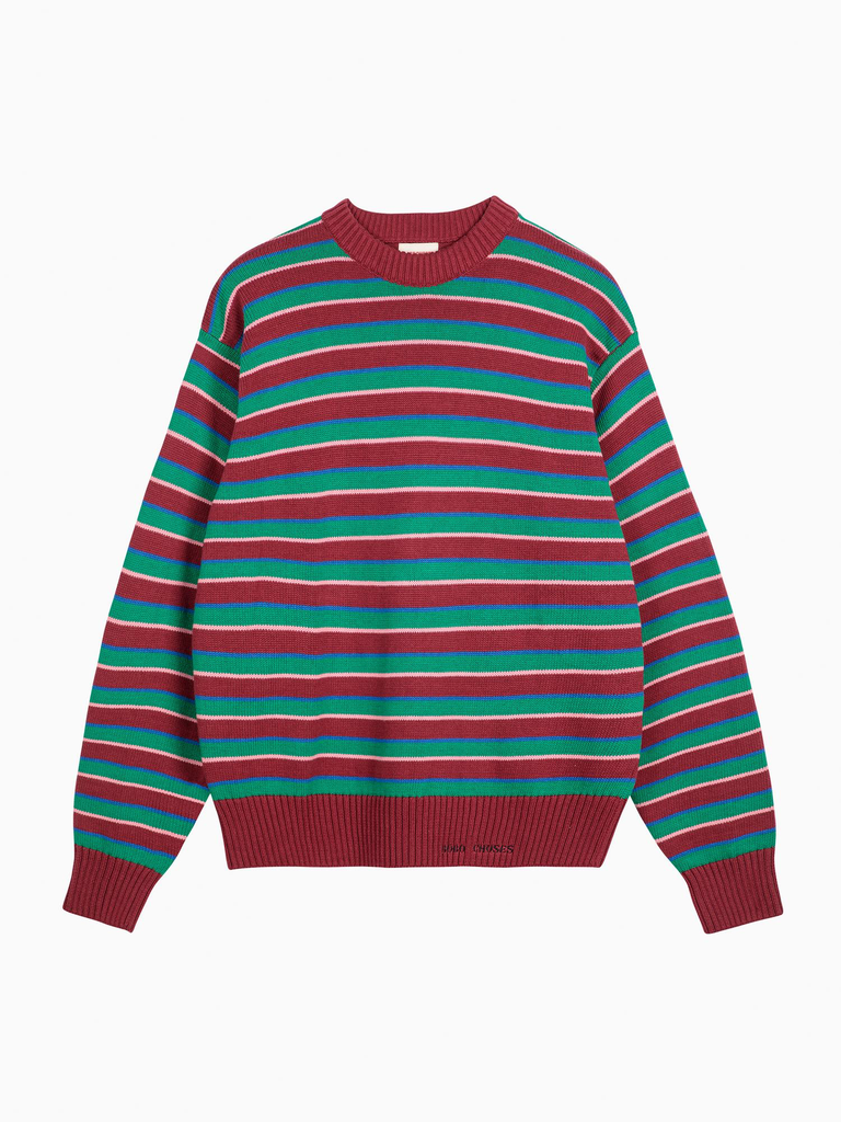 Bobo choses - Striped fitted cotton jumper