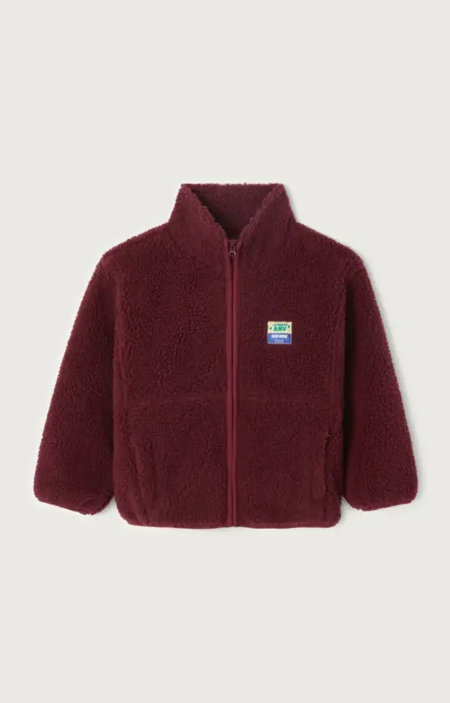 American Vintage - Hoktown Vest met  lange mouwen in Bordeaux Chine