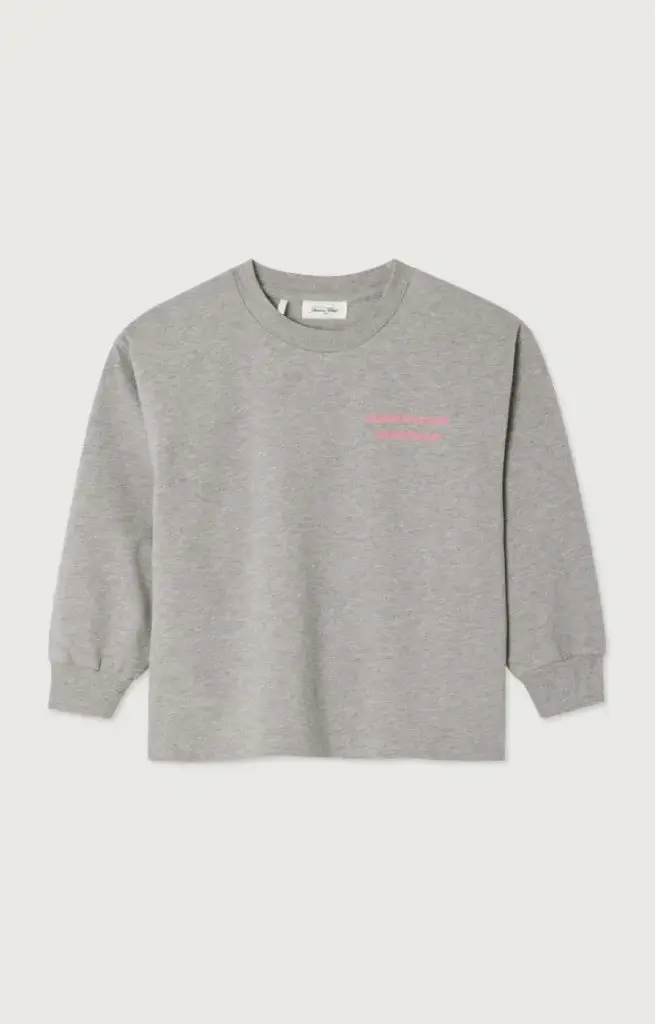 American Vintage - Fizvalley T-Shirt met lange mouwen in Grey Chine