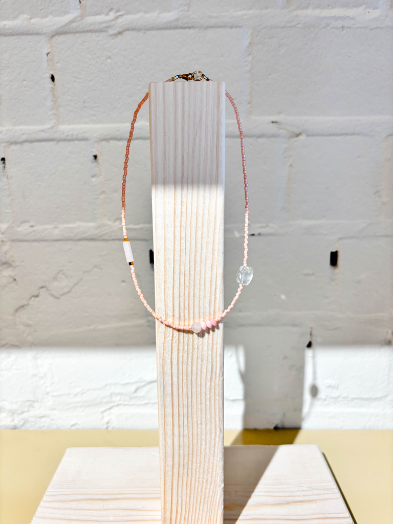 Kimchi - Ketting Miyukli licht roze