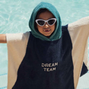 Chamaye - Poncho blauw