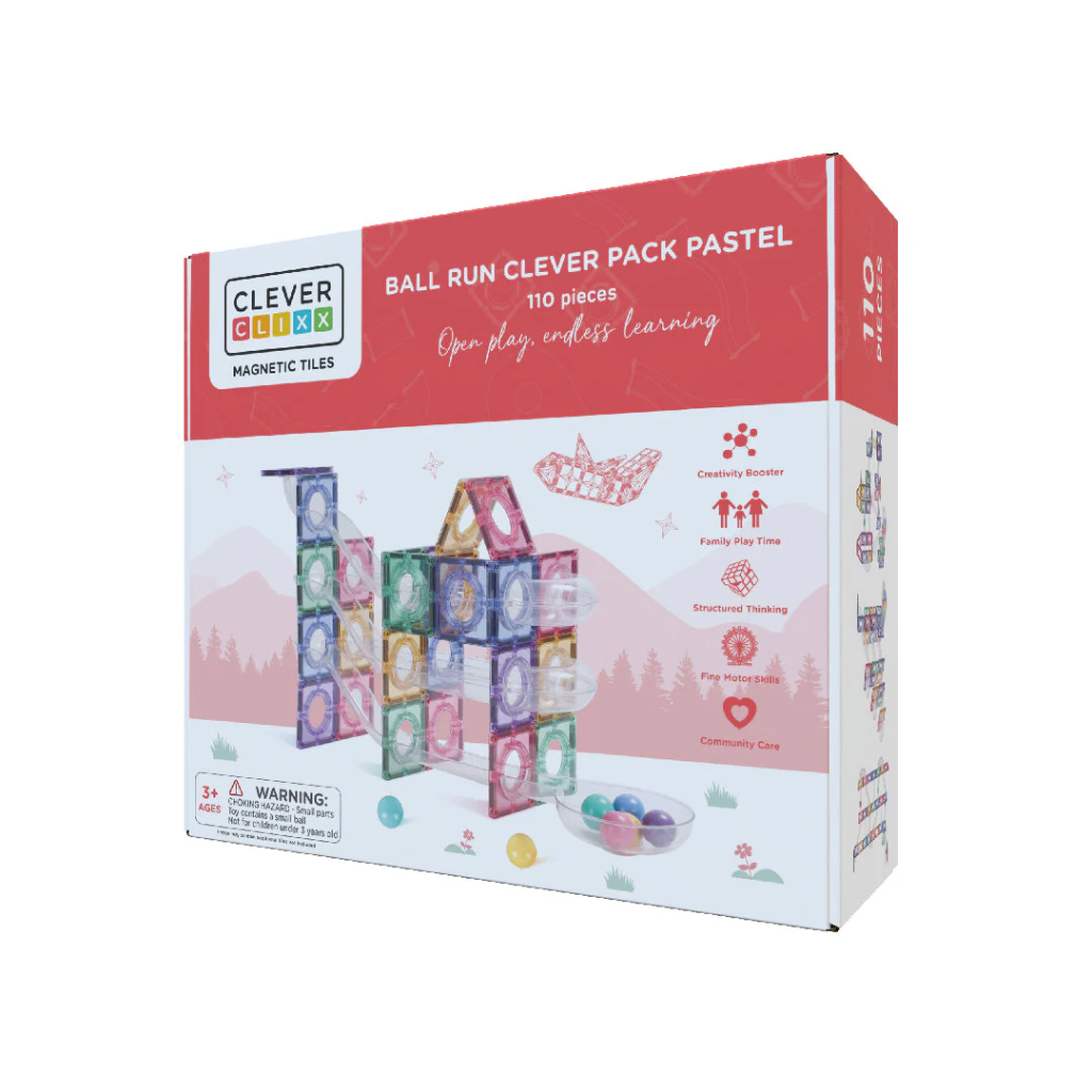 Cleverclixx - Ball run clever pack pastel (110 stuks)