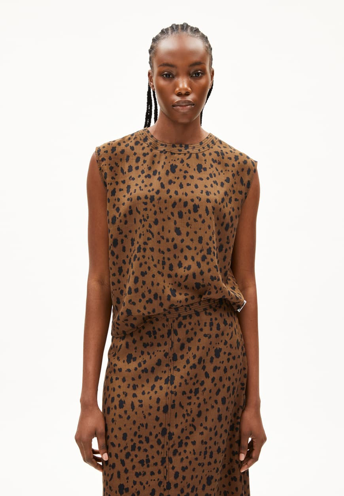 ArmedAngels - Neraali Leopaa top