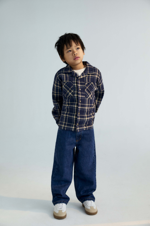 The new society - Denim regular pants