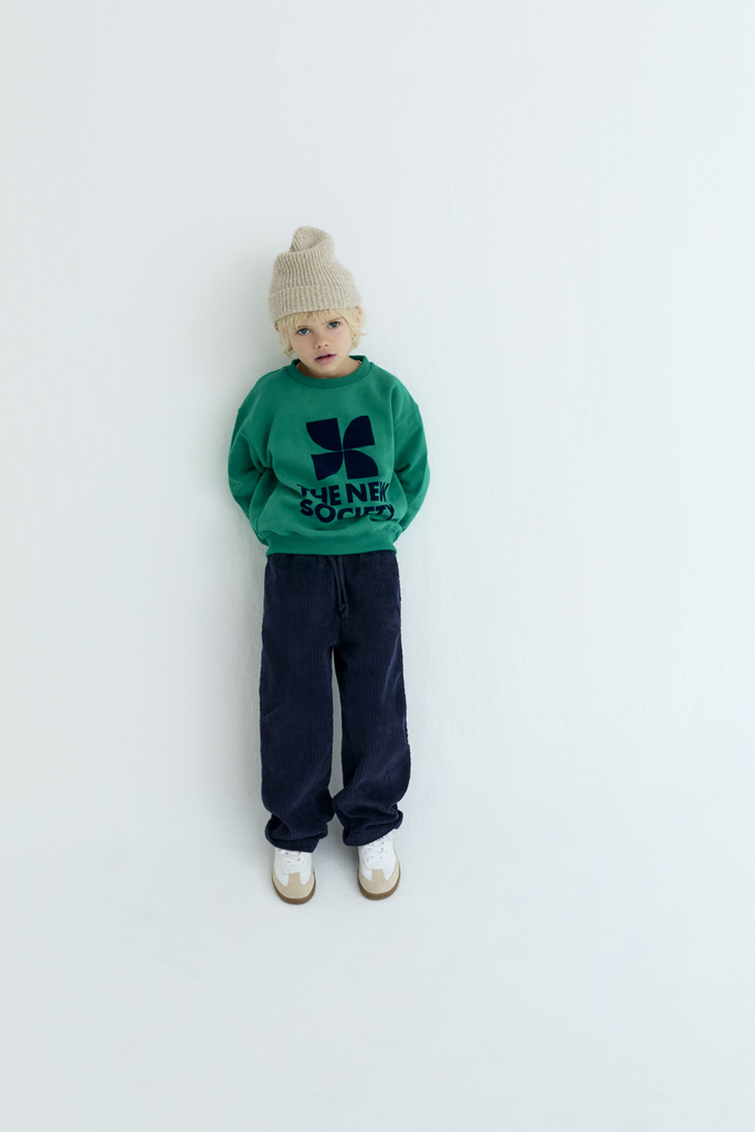 The new society - Logo sweater Radiant emerald 