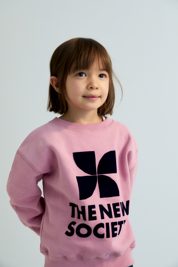 The new society - Logo sweater Dream blush