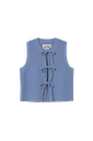 The tiny big sister - Tie detail vest