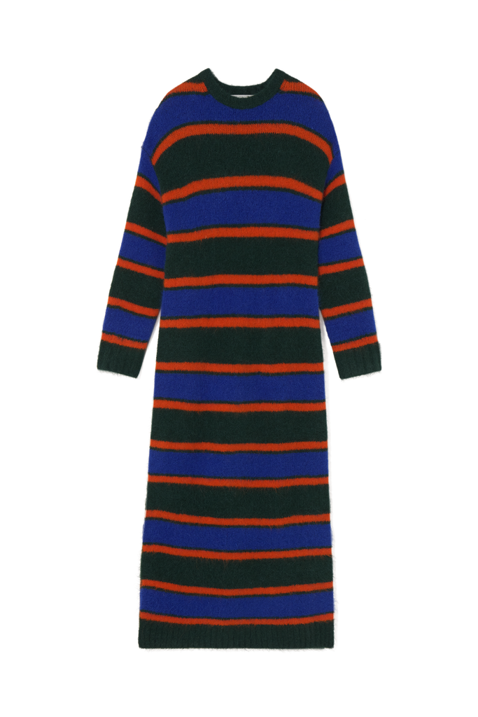 The tiny big sister - Knitted striped dress