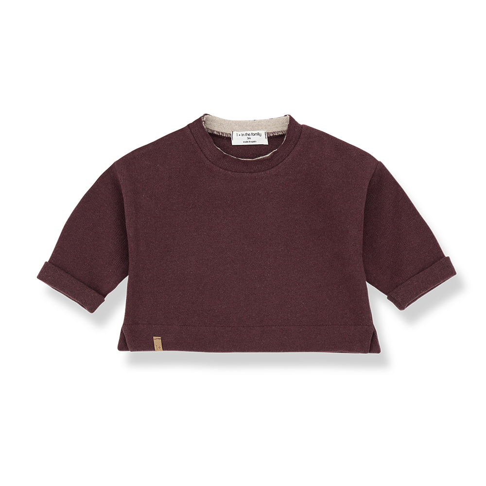 1+ In the family - Felix melanzana sweater