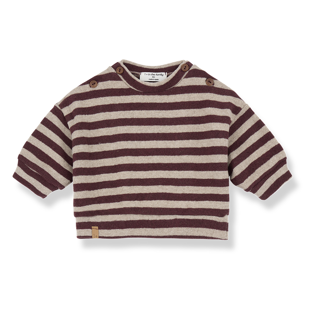 1+ In the family - Dirk melanzana sweater 