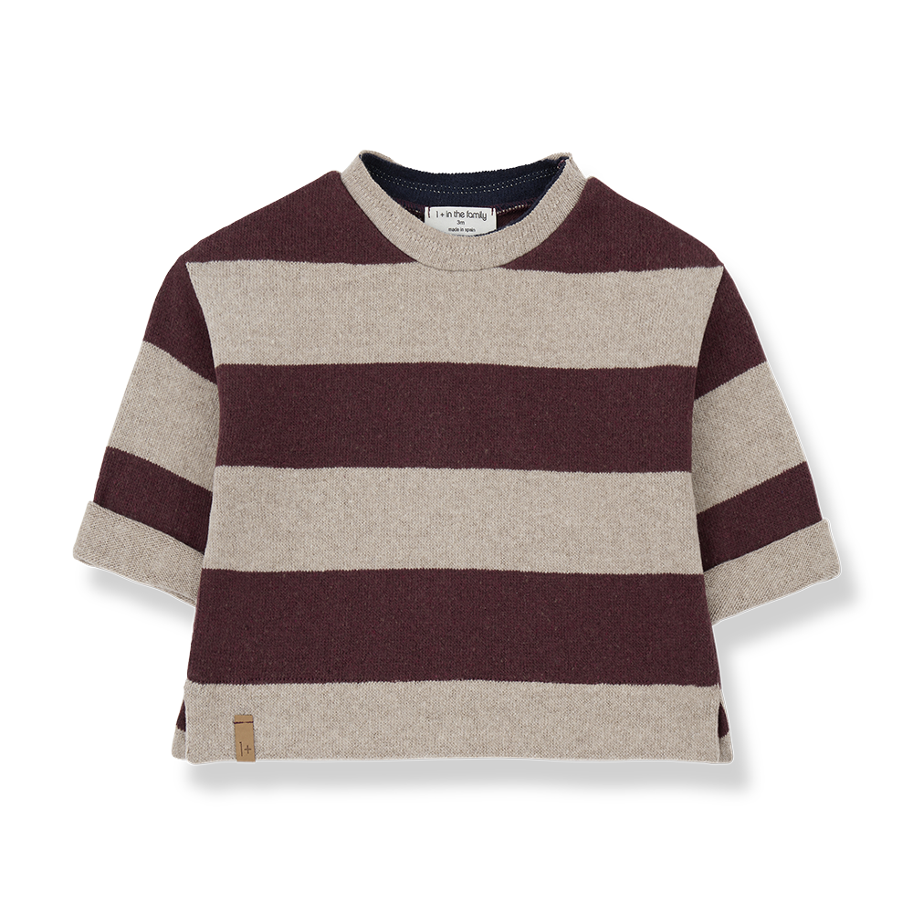 1+ In the family - Knut melanzana sweater