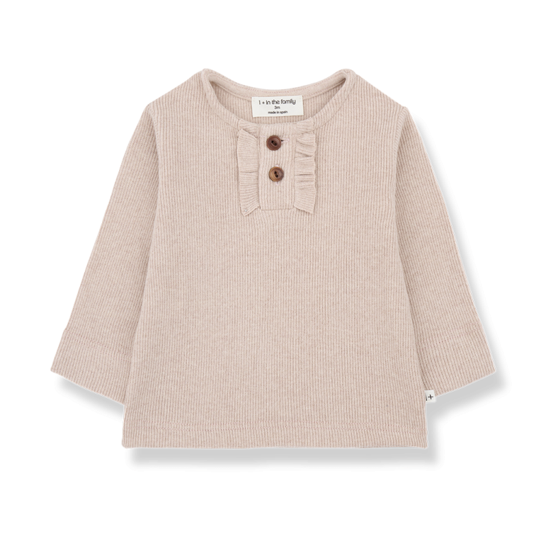 1+ In the family - Greta nude girly T-shirt