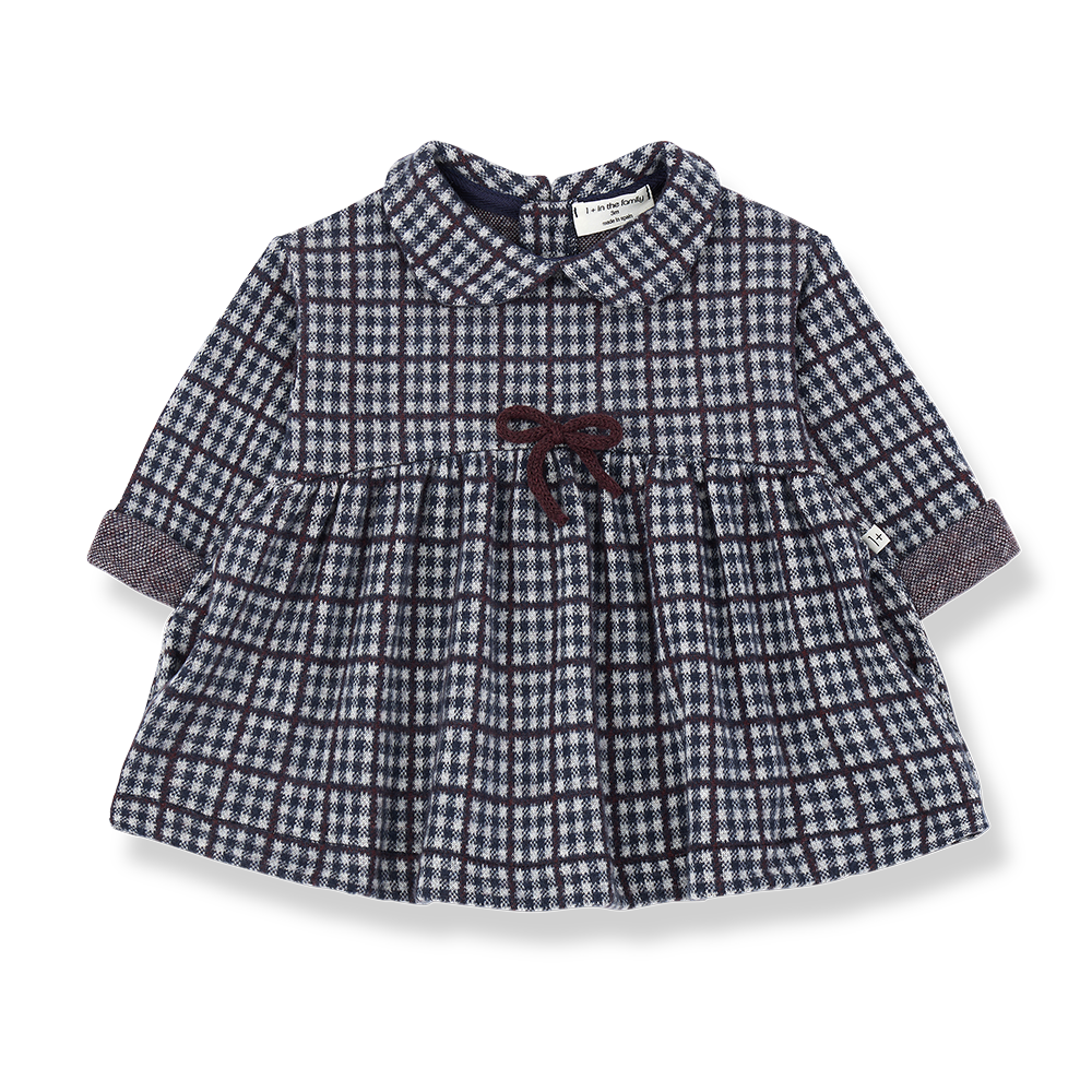 1+ In the family - Julia dark blue collar dress