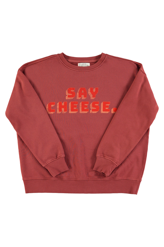 Sisters department - Bordeaux sweater Say cheese