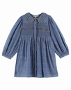 Emile & Ida – Jurk met smock chambray (AC080A)