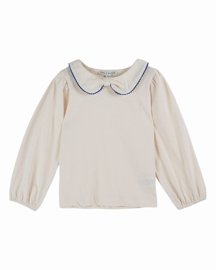 Emile & Ida – T-shirt met picotkraag (AC136) 