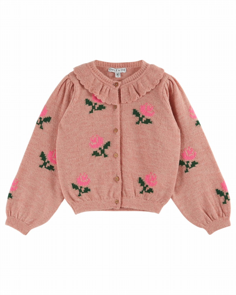 Emile & Ida – Cardigan ‘Fleurs’ (AC124)