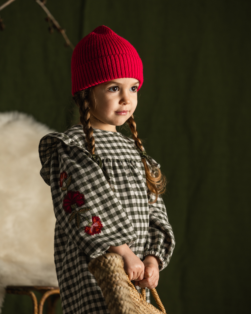 Babe & Tess – Mini dress Frida met geborduurde bloemen