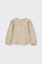 Cozmo – Gestreept fleece T-shirt met strikjes PAMPAK315w5 