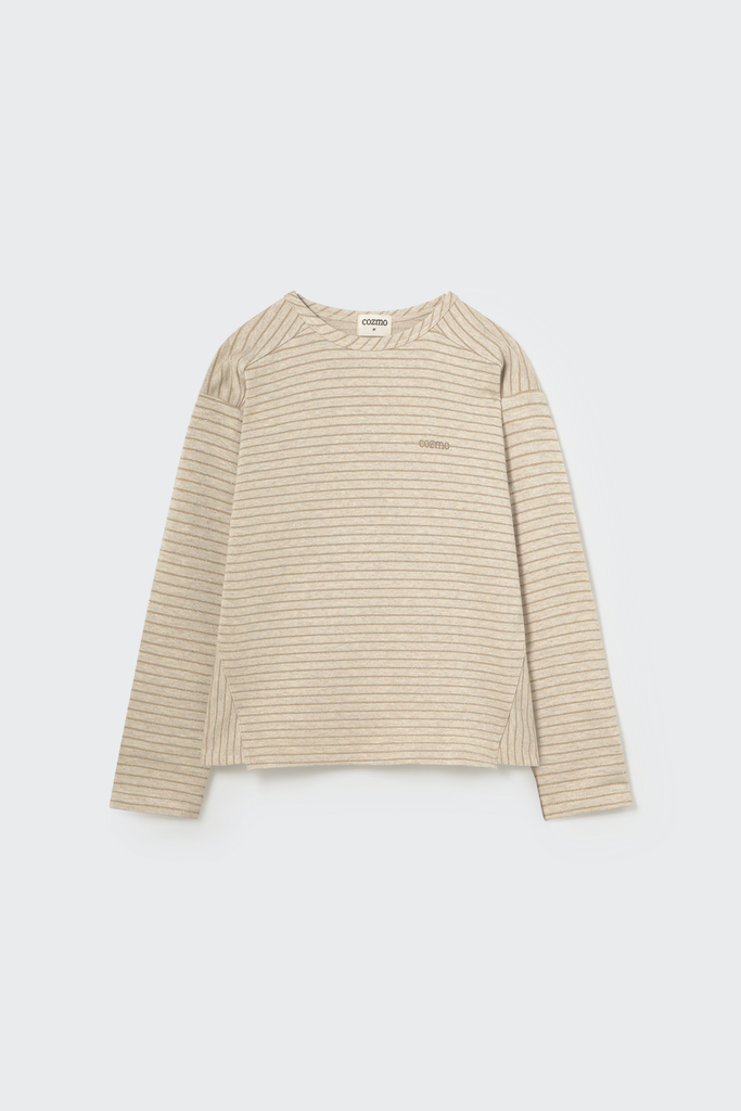 Cozmo – Gestreept fleece T-shirt JOELK315w5 