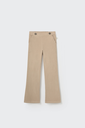 Cozmo – Flared broek NIZAK250w5 in beige corduroy 