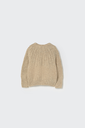Cozmo – Gebreide babytrui CARMEN228w5 in steen-kleurige tweed 