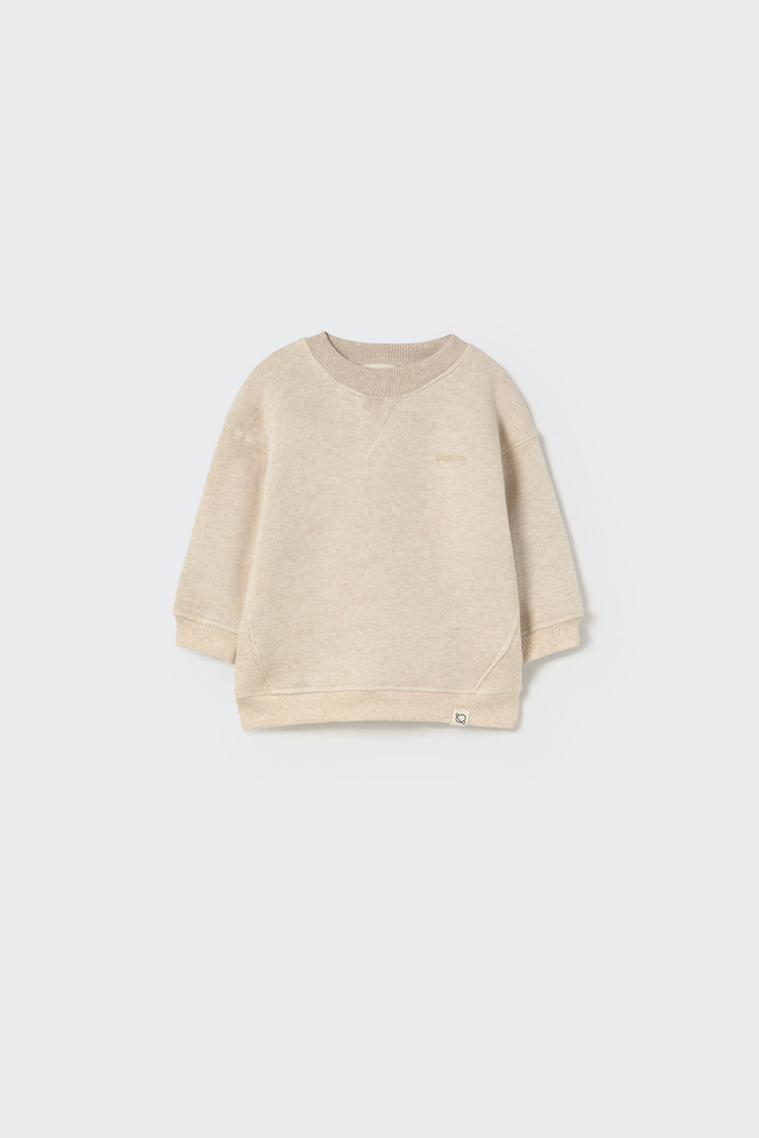 Cozmo – Mélange baby sweater COMO314w5 in stone 