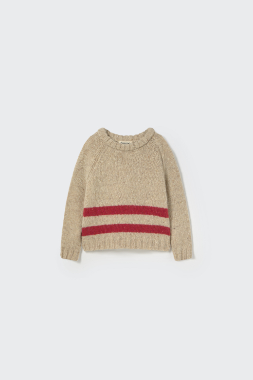 Cozmo – Tweed babytrui IDAHO228w5 in stone red 