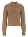 Esmé Studios – Jutta Knit Polo (Brown) 