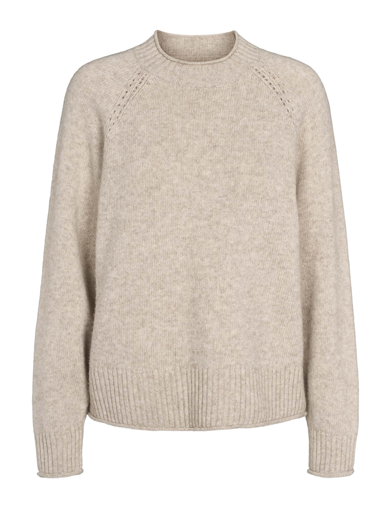 Esmé Studios – Elida Raglan Knit (Sand Melange) 