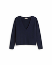 Thinking MU – Aloma Gebreide Trui in Navy 