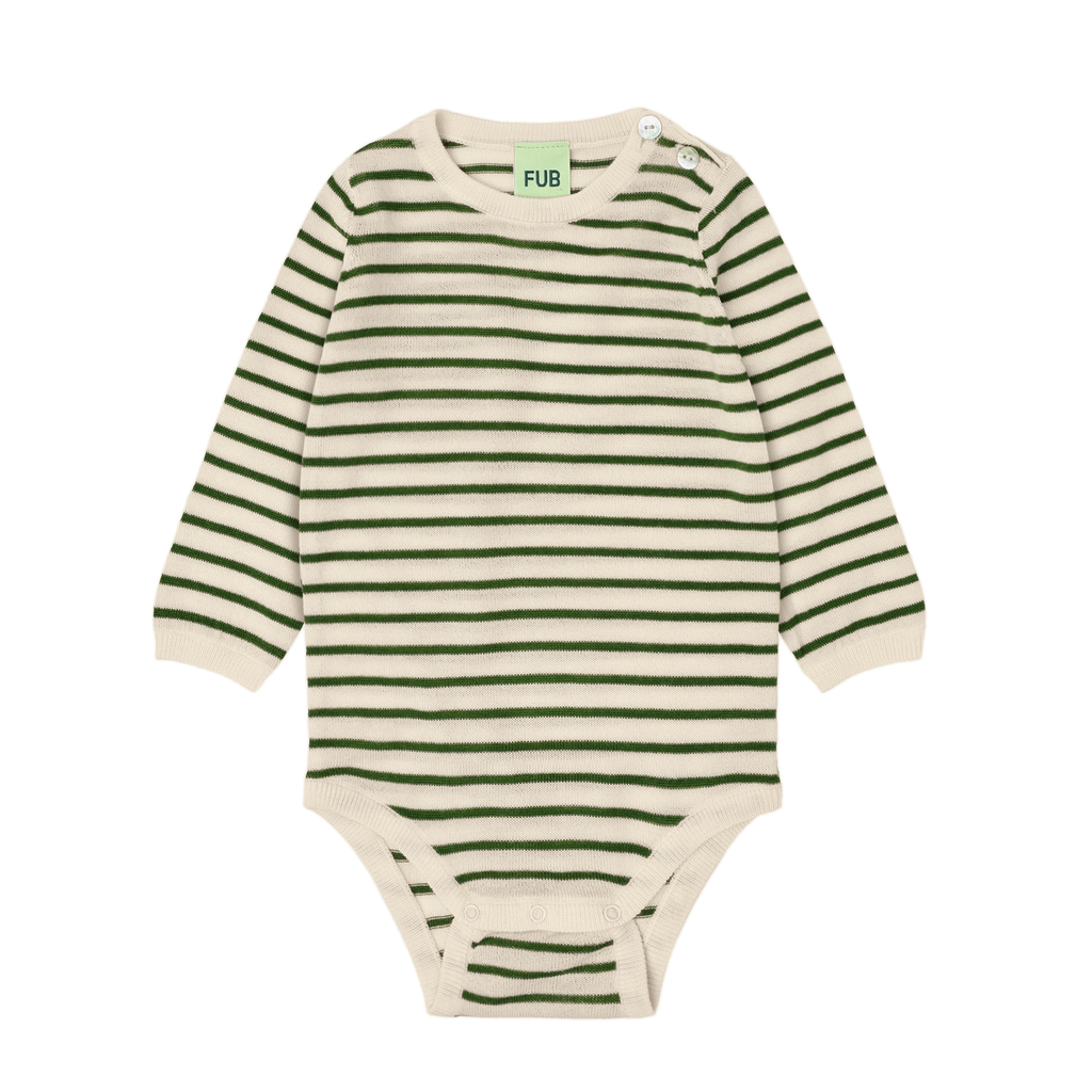 Fub - Baby body (Ecru/forest)