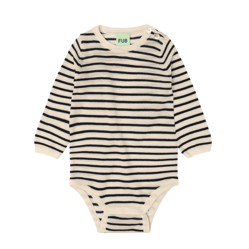 Fub - Baby body (Ecru/navy) 