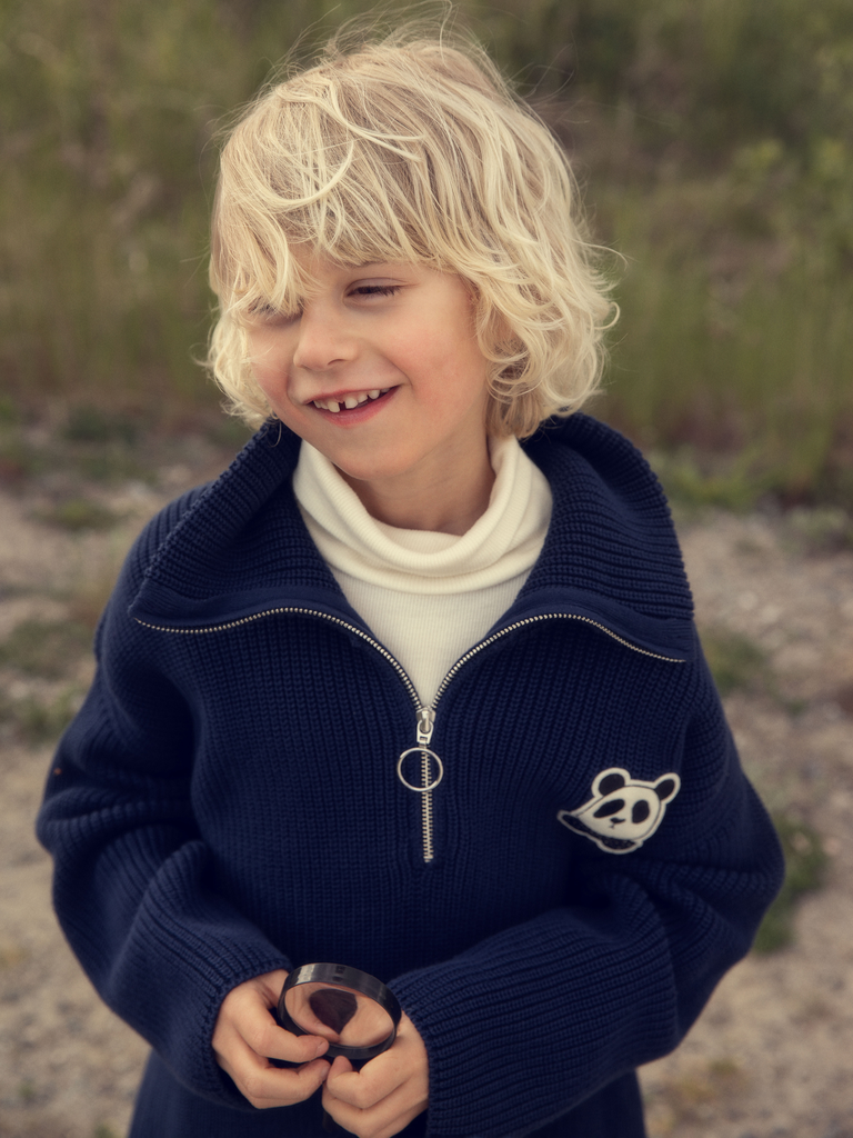 Mini Rodini - Panda chunky knit sweater