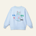 Wynken - Kukka sweater Bird blue cat