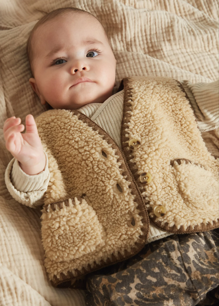 Claude & Co - Amos sand folk gilet baby