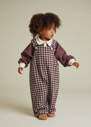 Claude & Co - August sky gingham dungaree