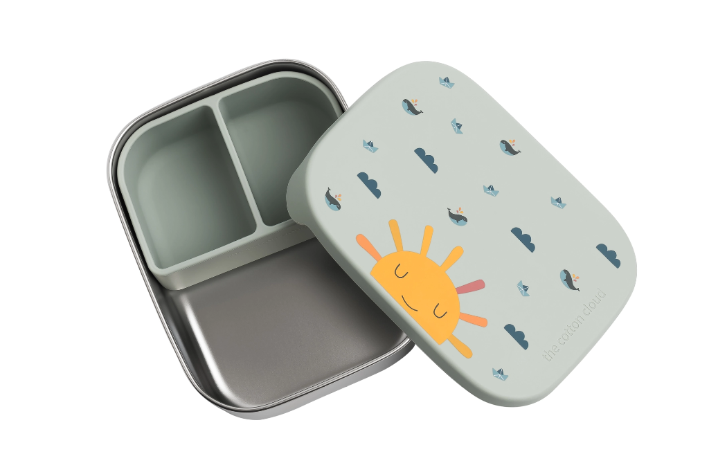 The cotton cloud - Geïsoleerde roestvrije stalen lunchbox met zon