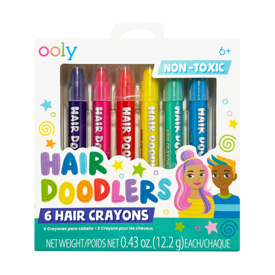 Ooly – Hair Doodlers Haarstiften (6 stuks)