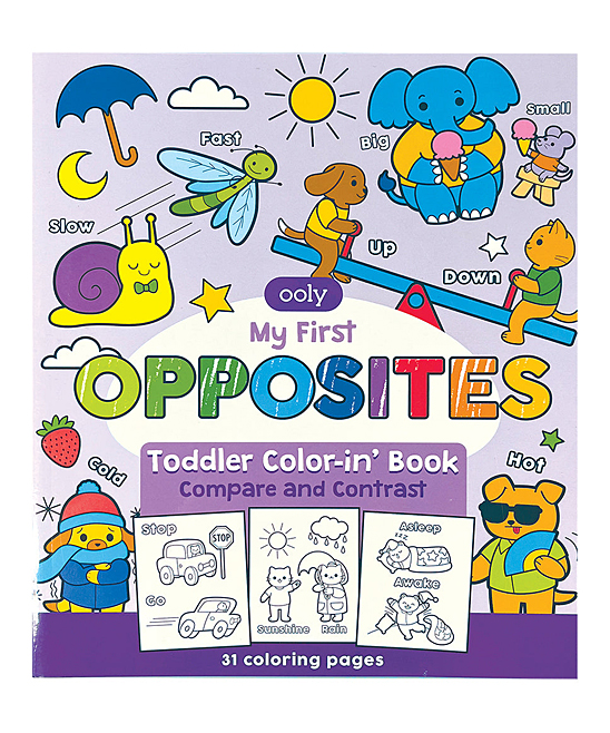 Ooly - Kleurboek tegenstellingen