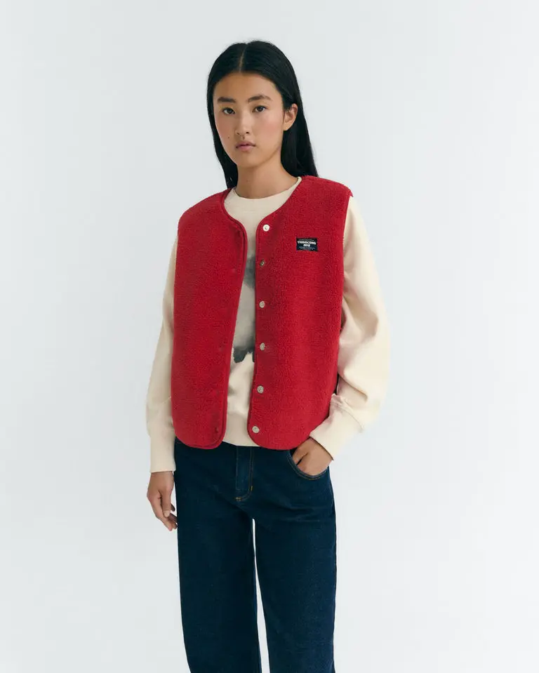 Thinking MU – Red jay vest