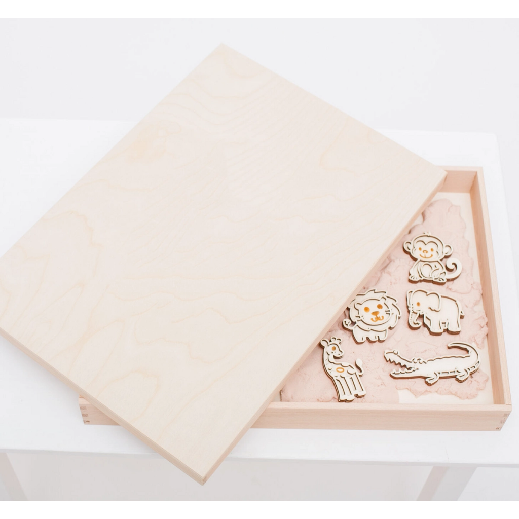 Leuk met letters - Houten speelbak