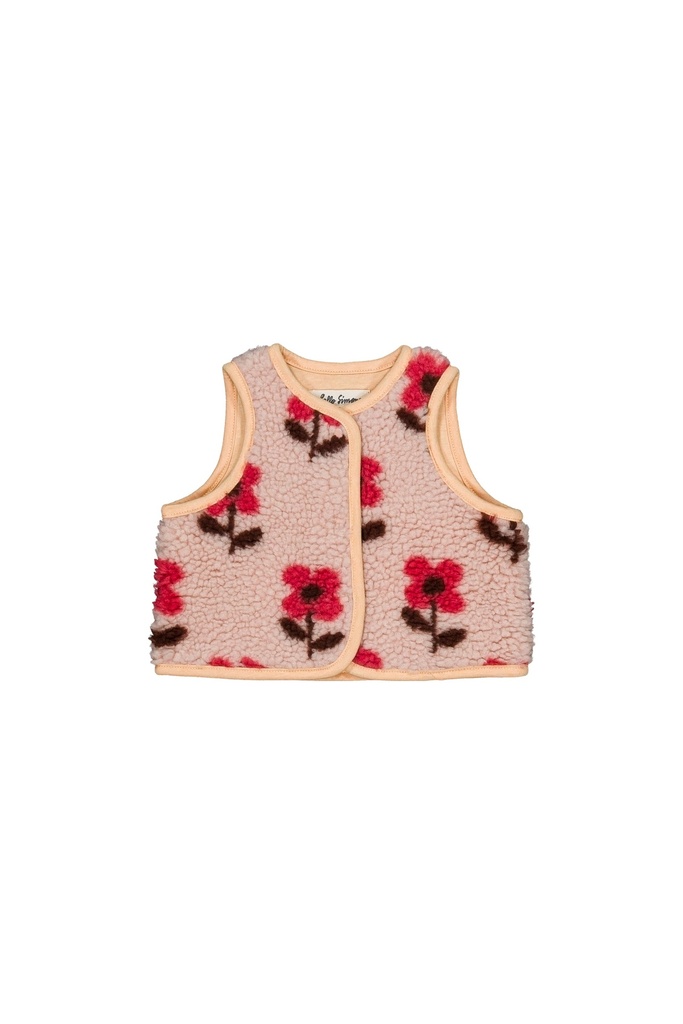 Hello Simone - Mira baby fleece vest cookie