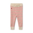 Flöss - Flye leggings wool - Oat mel / poppy red