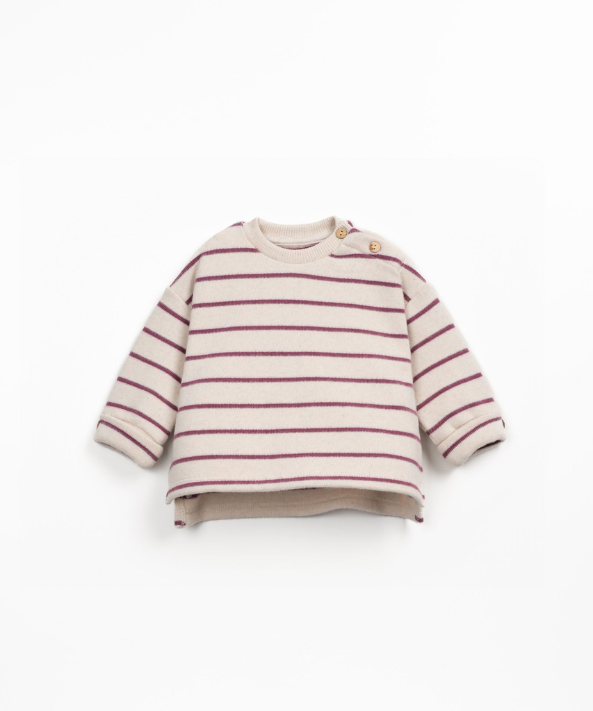 [2AR11351_R330P] Play Up - Striped jersey sweater BB (amora) (12 maand)