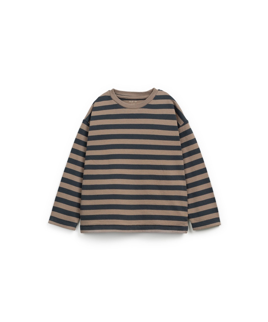 Play Up - Striped jersey LS t-shirt (grafite)