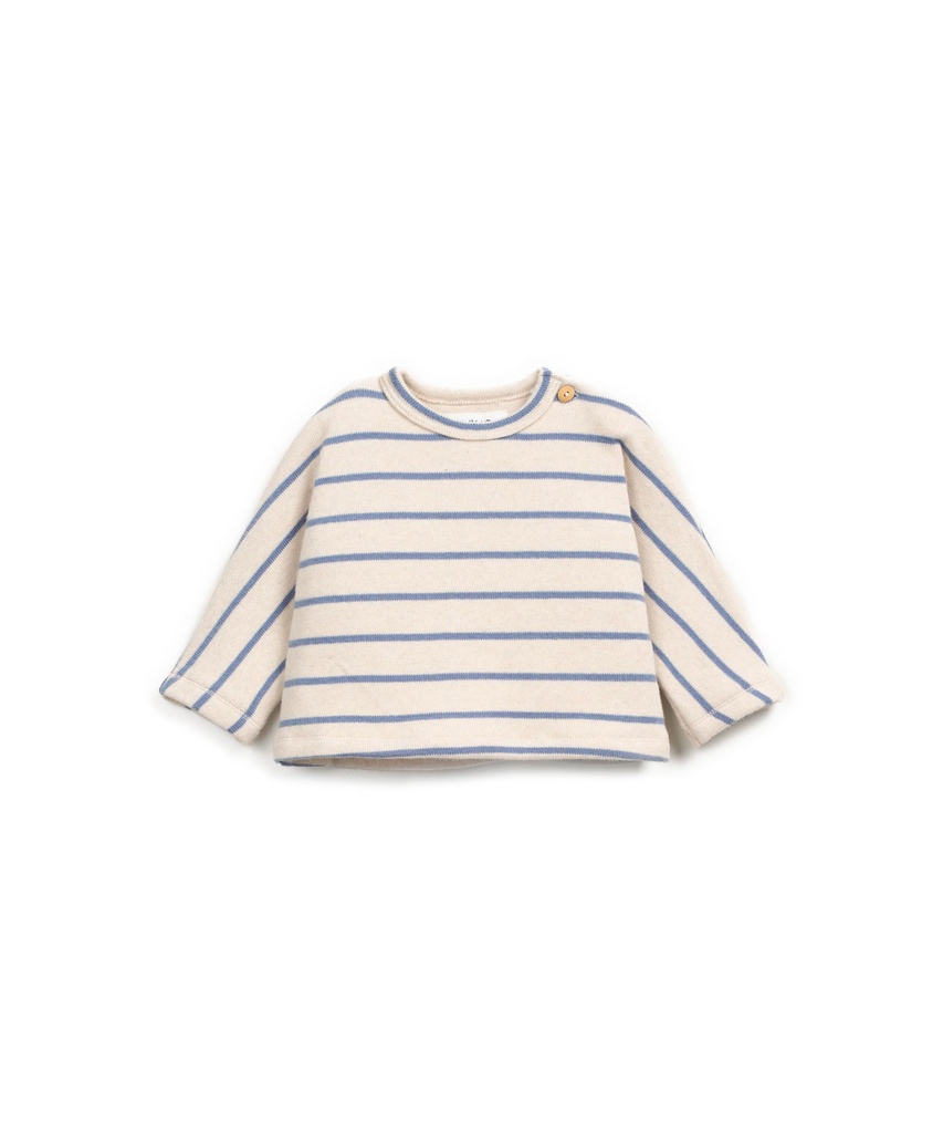 Play Up - Striped jersey sweater BB (watercolor)